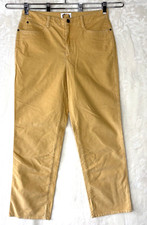 Vintage Talbots Corduroy Pants Women's 10 Yellow Gold stretch Pockets Straight