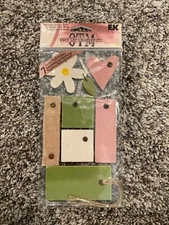 EK Success Over the Moon Press Wooden This Be Nice 7 Wooden/Twill Stickers