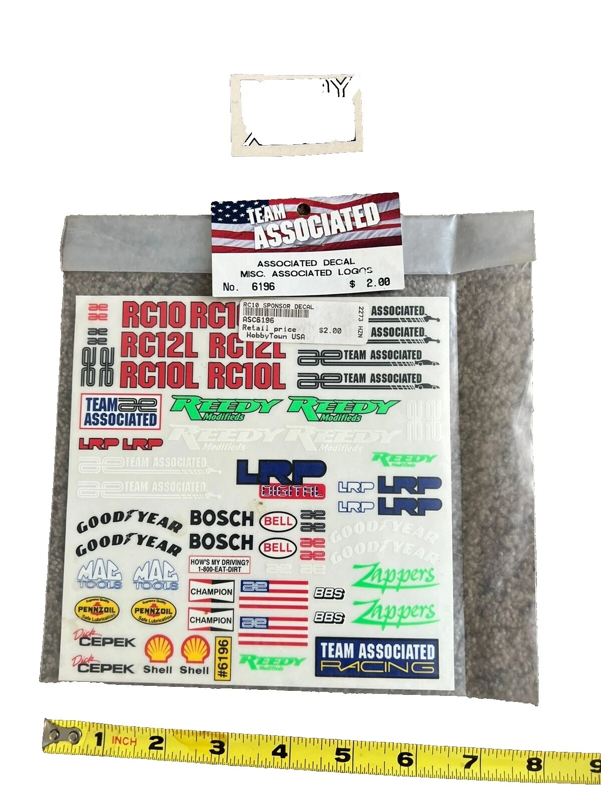 Hobby Team Associated RC y adhesivos de Suministros