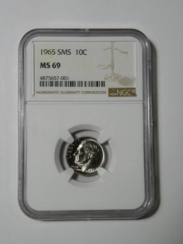 1965 SMS Roosevelt Dime NGC MS69 57001