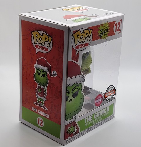 Funko Pop! Vinyl: Dr. Seuss - The Grinch #12 Flocked Exclusive W/Pop Protector - Foto 9 di 13