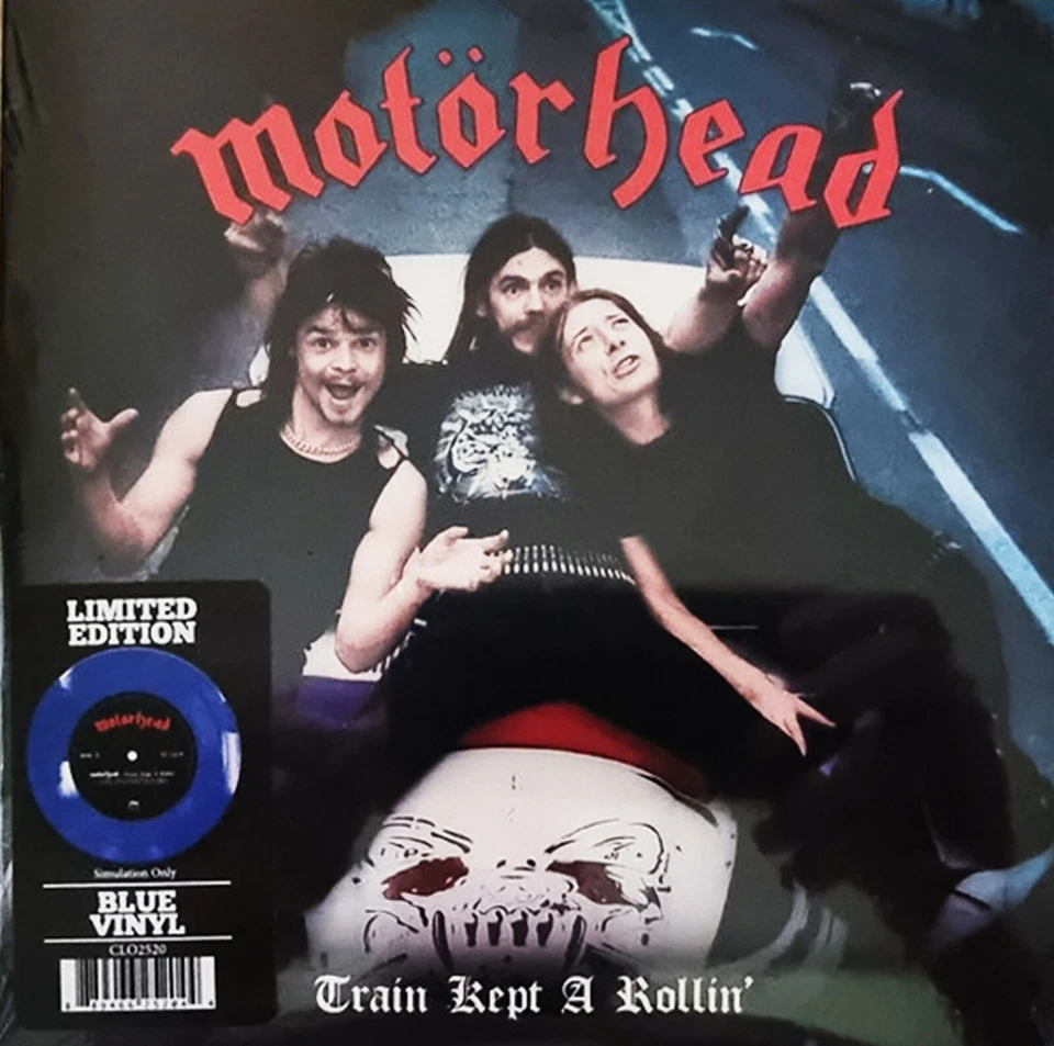 MOTORHEAD 7" Train Kept A Rollin' / Nothing Else Matters BLUE VINYL Limited Edn. - Image 2 of 4