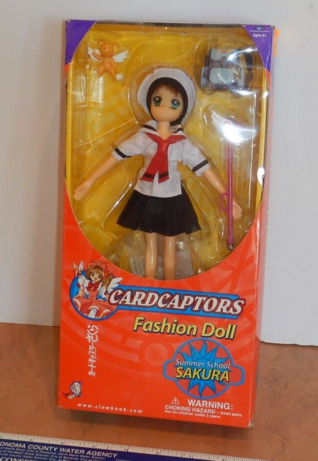 2000 TRENDMASTERS CARDCAPTORS FASHION DOLL SUMMER SCHOOL SAKURA, NOS, SEALED