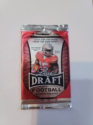 2016 Leaf Draft Football 5 Card Pack Sealed New