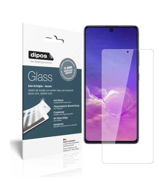 2X Schutzfolie FüR Samsung Galaxy S10 Lite - Anti-Shock 9H Folie Dipos Glass-image