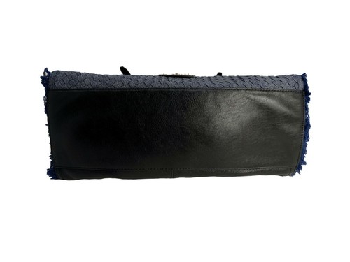 New Jessica Simpson Satchel Bag Blue/Black Color W/Adjustable Handle Strap - Picture 7 of 7