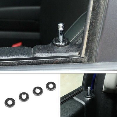 Inner Door Lock Pin Cover Trim Bezels For Dodge RAM 1500 2010-2020 Carbon Fiber