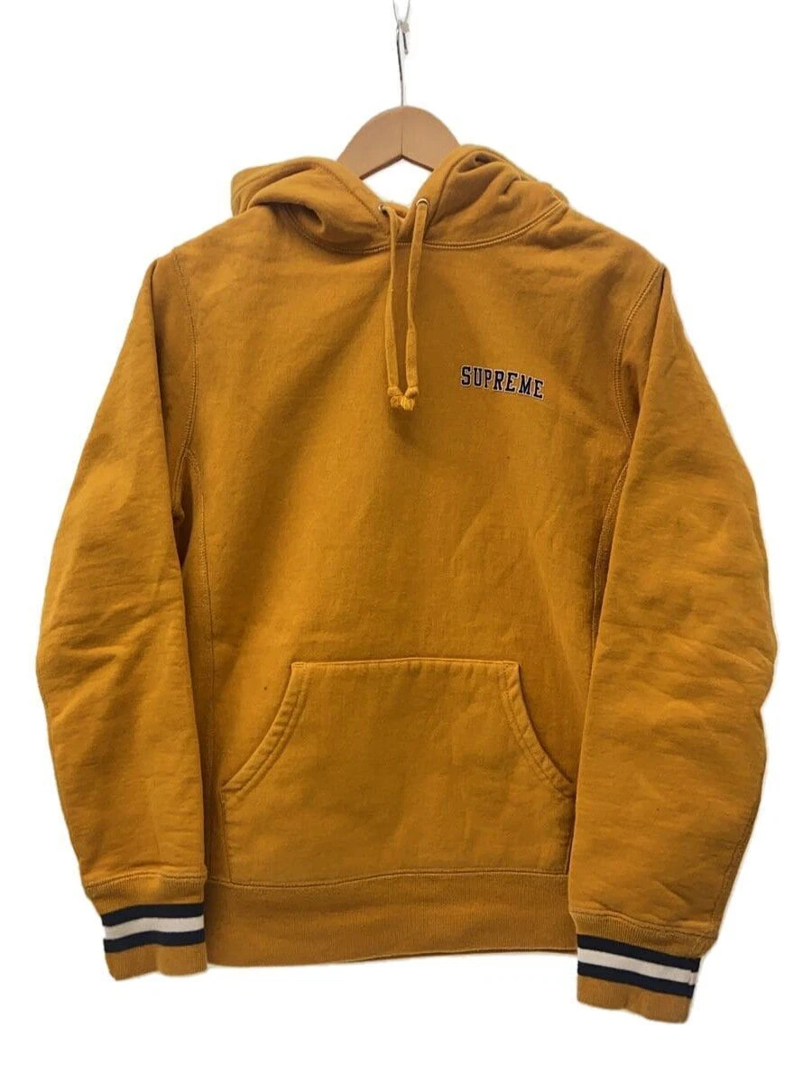 Sweat à capuche Supreme S coton moutarde occasion