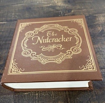 The Nutcracker Animated Music Box Book Design Light Up Spinning Ballerina  WORKS