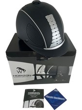 John Whitaker Horizon Equestrian Riding Helmet Medium Black 55-58cm