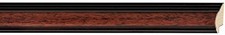 Picture Frame Moulding Wood 18Ft Bundle - Traditional Mahogany Finish - 1.25"