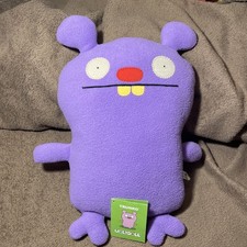 2008 14  Uglydoll Purple TRUNKO Monster Yellow Teeth Plush Stuffed Animal