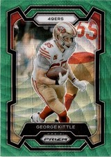 2023 Panini Prizm #271 George Kittle Green Wave San Francisco 49ers