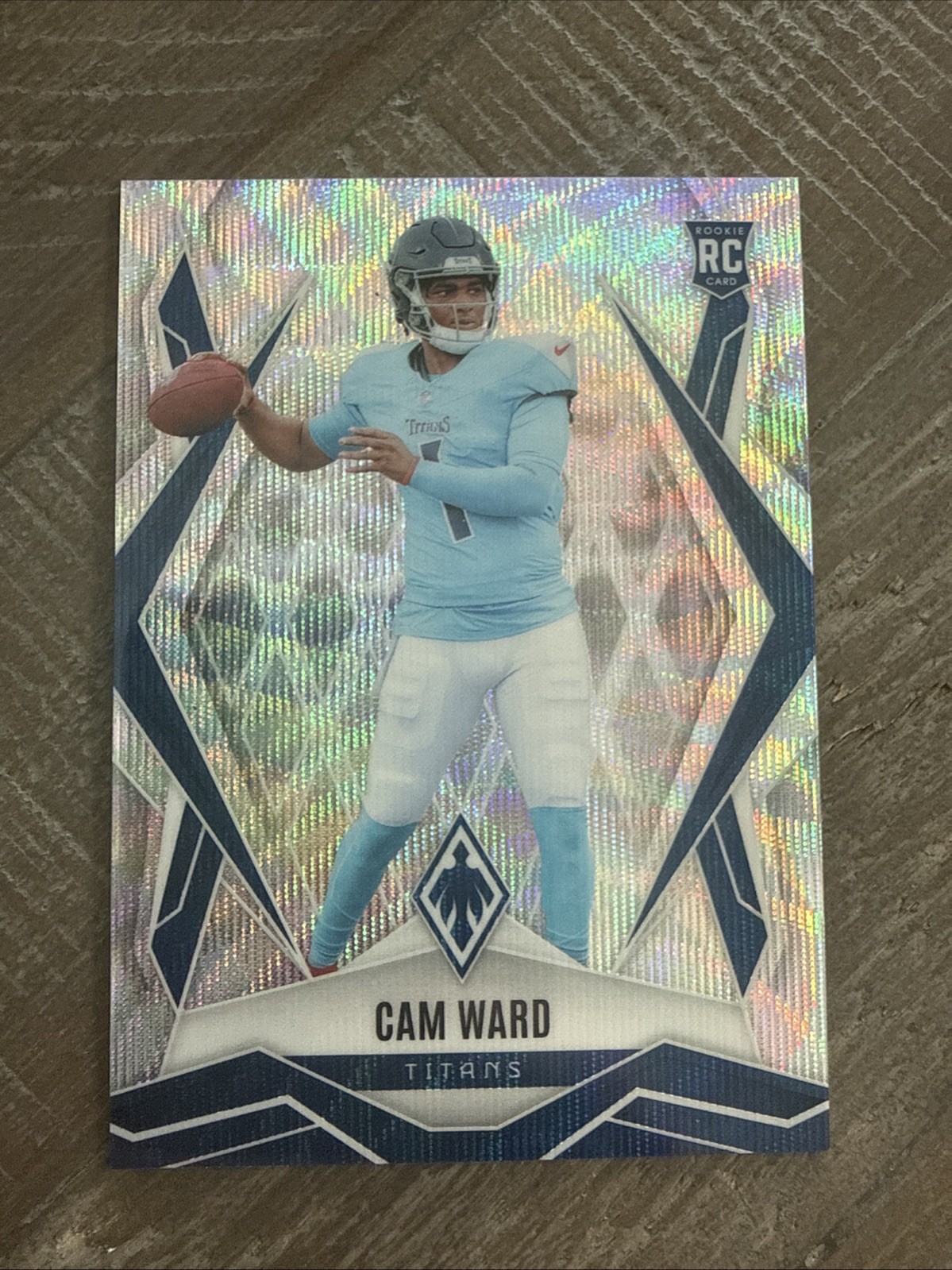 2025 Panini Phoenix Cam Ward RC Silver Wave /199 Tennessee Titans #194