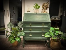 Antique Writing Bureau Desk with Drawers