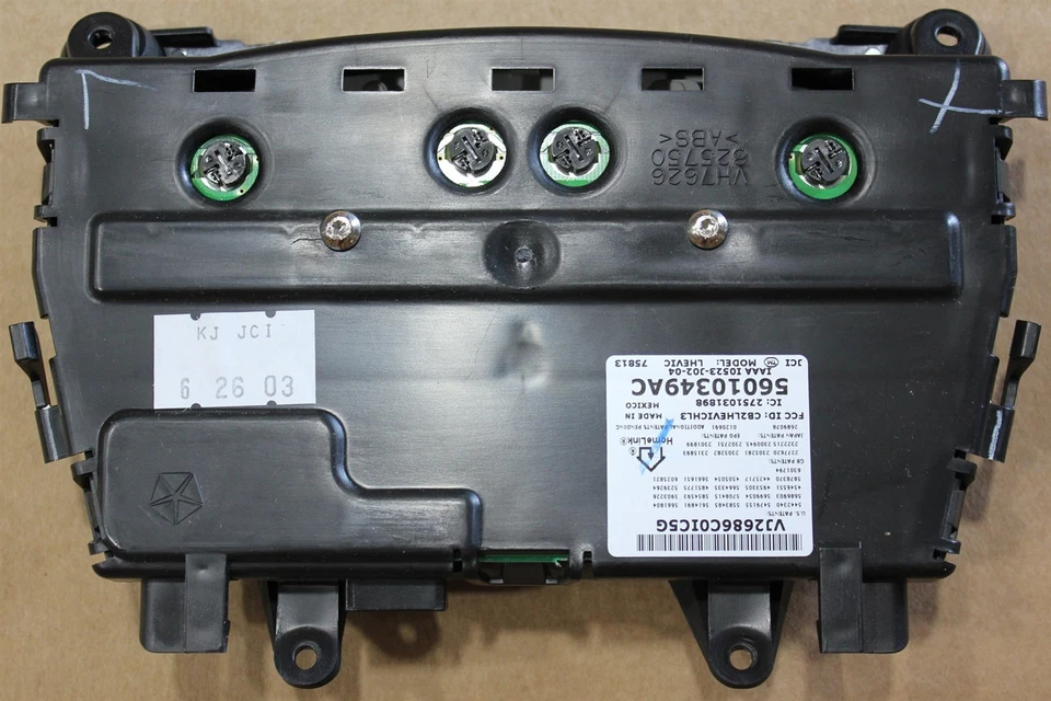 2003 Jeep Liberty Overhead Console Módulo EVIC Homelink Trip 56010349AC NOS OEM - Imagem 2 de 4