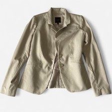 The Limited Collection Beige Cream Blazer Women  s Size 4 Button Front Pockets S