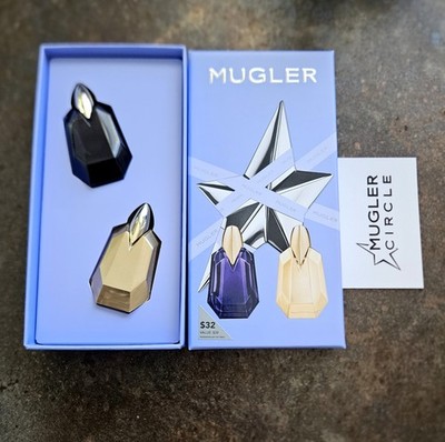 Mugler ALIEN Mini EDP Duo Gift Set Alien & Alien Goddess Eau De Parfum NIB!