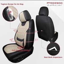 Car Seat Cover Nappa Leather Waterproof Cushion W Neck Lumbar Support Pillow Car Seat Cover Nappa Leather Waterproof Cushion W Neck Lumbar Support Pillow