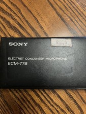 Sony ECM-77B Electret Condenser Lavalier Microphone- Free Shipping.
