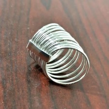 Handmade Sterling Silver Multi-Band Ring: Minimalist Statement Jewelry All Size