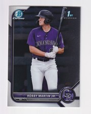 2022 BOWMAN BASEBALL ROBBY MARTIN JR. CHROME PROSPECTS 1ST BOWMAN CARD BCP-43
