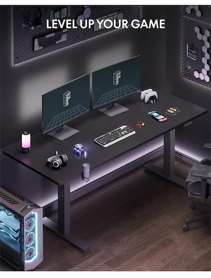 Escritorio de pie grande FLEXISPOT 71 x 32 pulgadas Foto 2 de 3