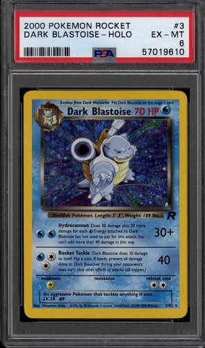 Dark Blastoise (Unlimited) graded PSA 6 for sale on eBay