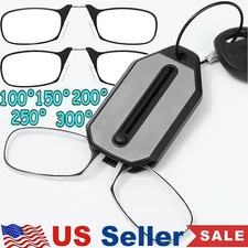 Ultra Thin Reading Glasses Nose Clip Optics Presbyopic +1.0 +1.5 +2.0 +2.5 +3.0