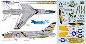 CUTTING EDGE DECALS 1/48 F-8C Crusader VF-84 Jolly Rogers USS Independence (USN)