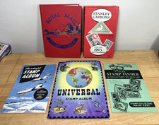 Stamp Collection Bundle & Guide Book Incomplete Various Countries Vintage Rare