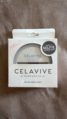 Celavive-branded selfie ring light.