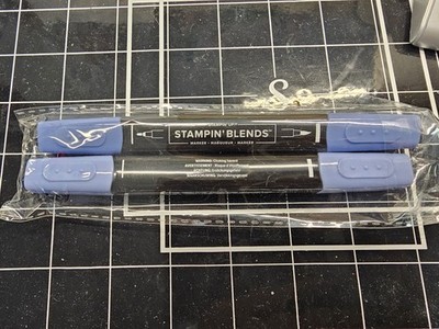 Stampin  Up! BOHO BLUE LIGHT AND DARK STAMPIN' BLENDS NEW