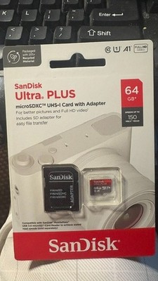 Sandisk Ultra Plus 64GB Micro SD Card - 150MB/s