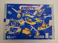 03045 MECCANO ERECTOR 5 - 63 Illustrated Models Metal Construction Set