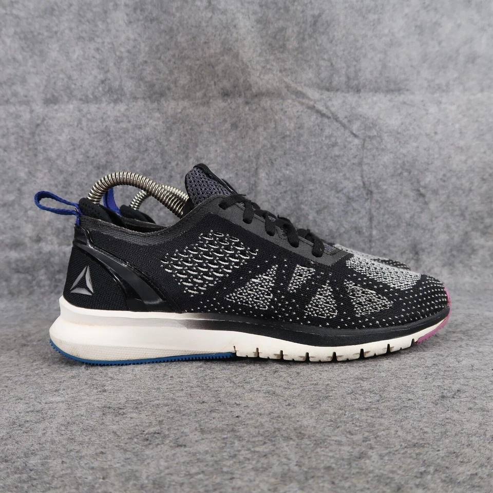 Reebok Zapatos Mujer 6 Entrenador Atlético Correr Estampado Clip Suave UltraKnit Negro Foto 2 de 4