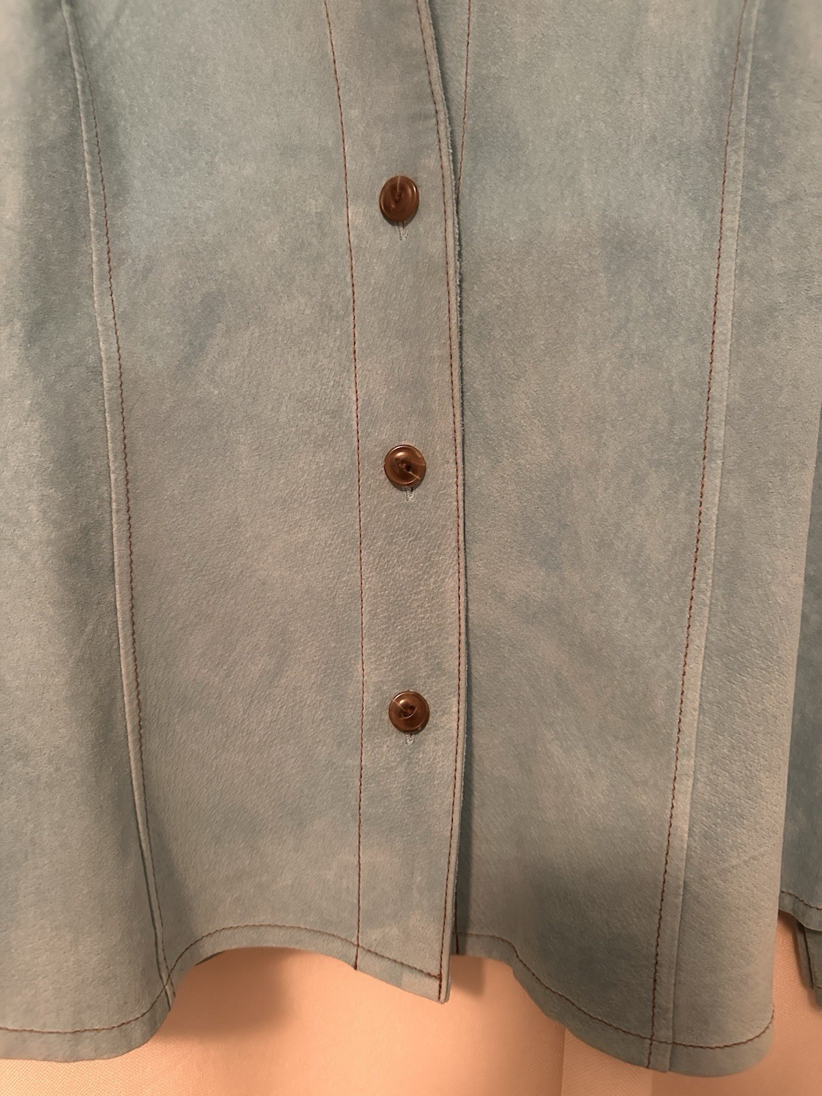 Pendleton Leather Button Down Shirt Jacket in Tur… - image 2