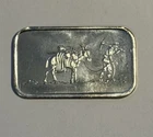 SilverTowne Prospector & Donkey 1oz .999 Fine Silber Bar RARE