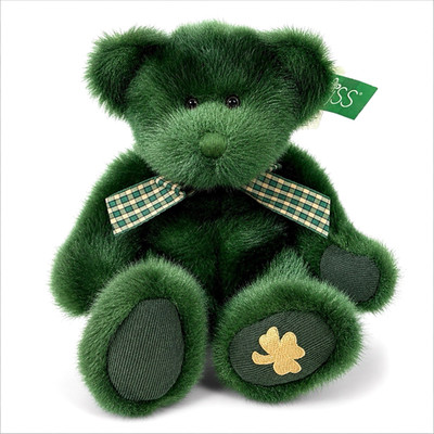 VTG Russ Berrie Dublin St Patrick s Day Bear Plush Shamrock Teddy Bear 12'' NWT