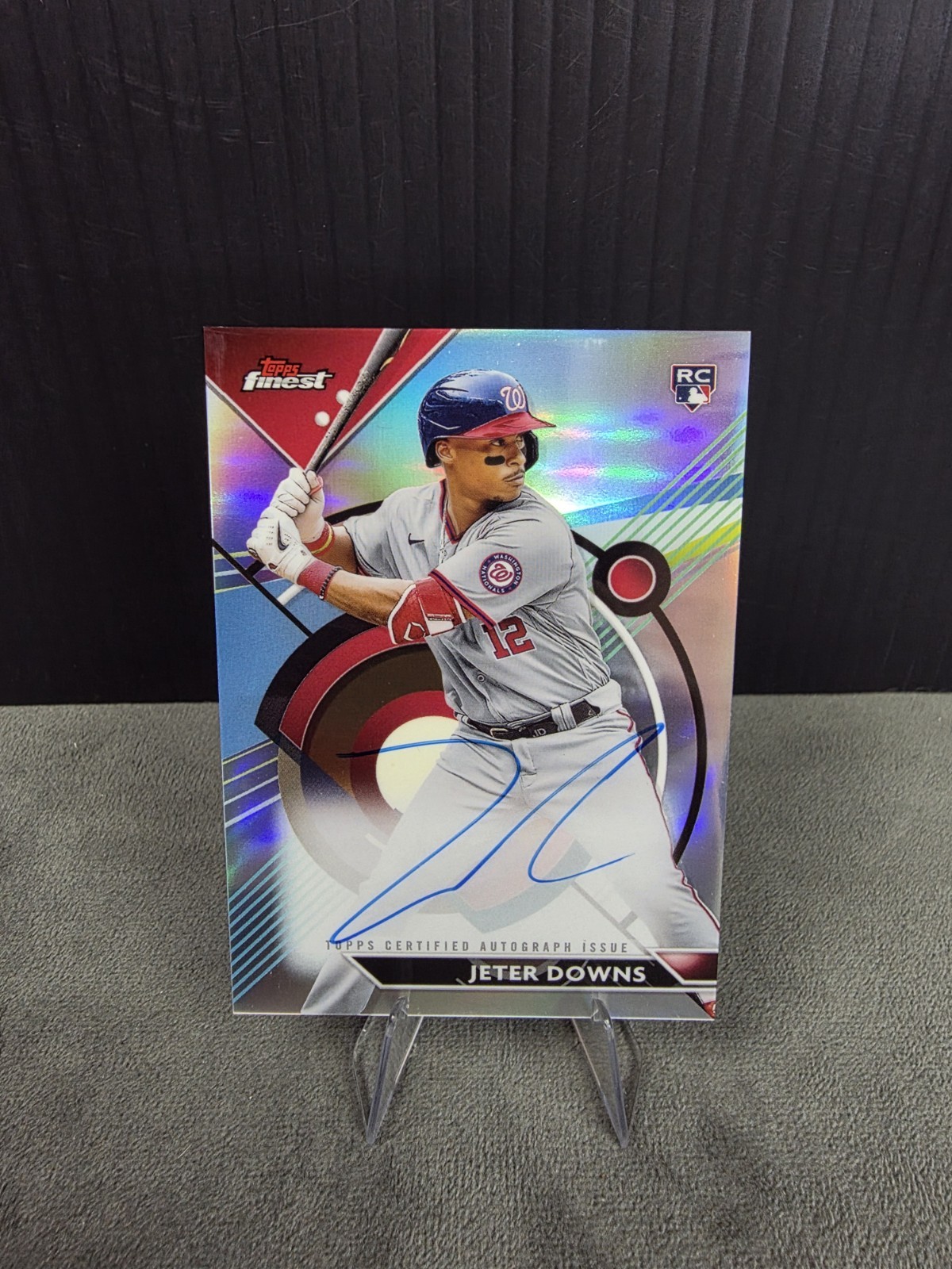 2023 Topps Finest - Finest Autographs Jeter Downs  Refractor (AU, RC) C-6