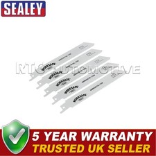Image of Sealey Worksafe� Reciprocating Saw Blade 150mm 10tpi Pack of 5 WRS3018/150