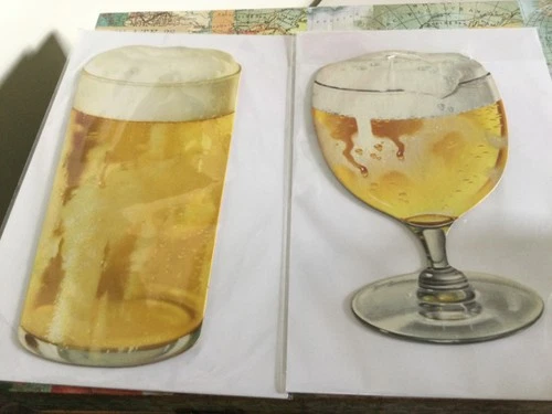 Bar signs vintage beer die cuts cardboard