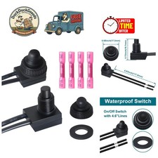 Effortless Control with 2PCS Waterproof 12V Push Button Switch for All Vehicles
