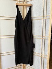 Lulus Black Sleeveless Midi V-neck dress new with tags, XS