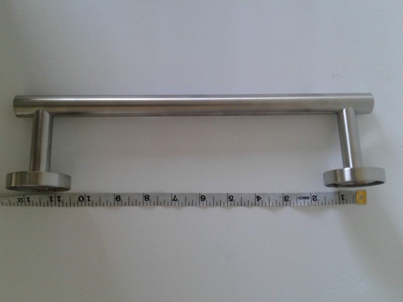 NWT Set Of 4 Brushed Nickel Bathroom Towel Hooks and Towel Bar HARDWARE INCLUDED