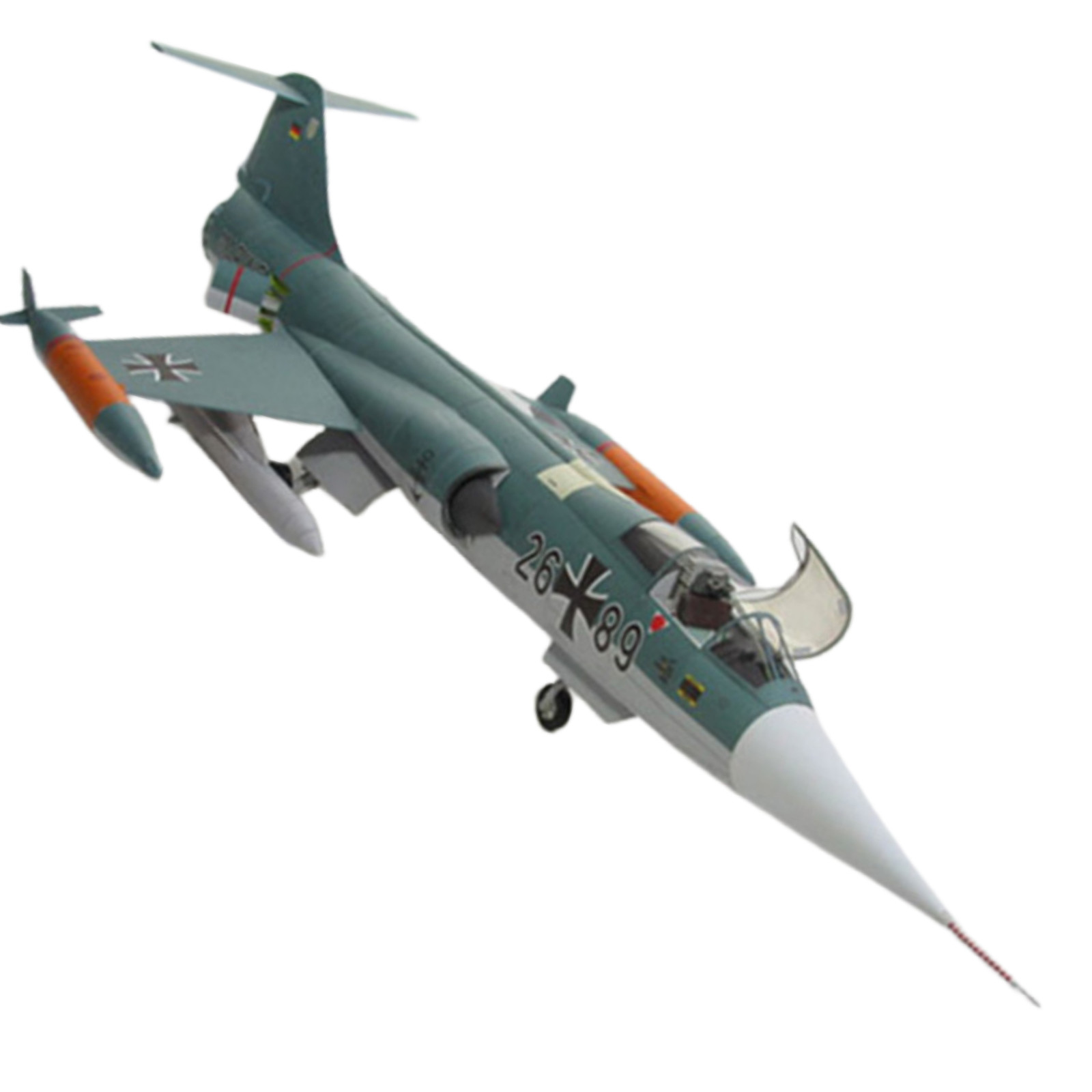 DIY 1/33 US F-104G Star Fighter Plane Paper Model Military Puzzle Kit Collection