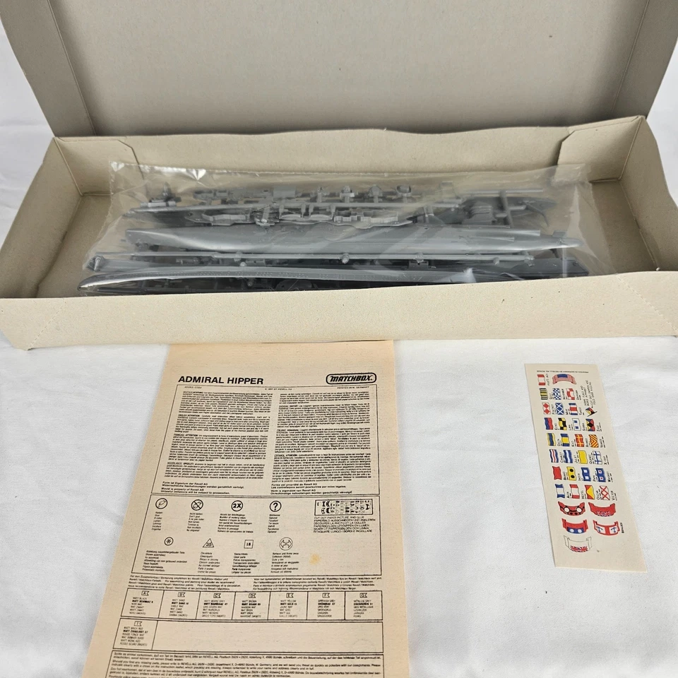 Matchbox Admiral Hipper Battleship 1/720 Scale Plastic Model Kit - Image 2 of 4