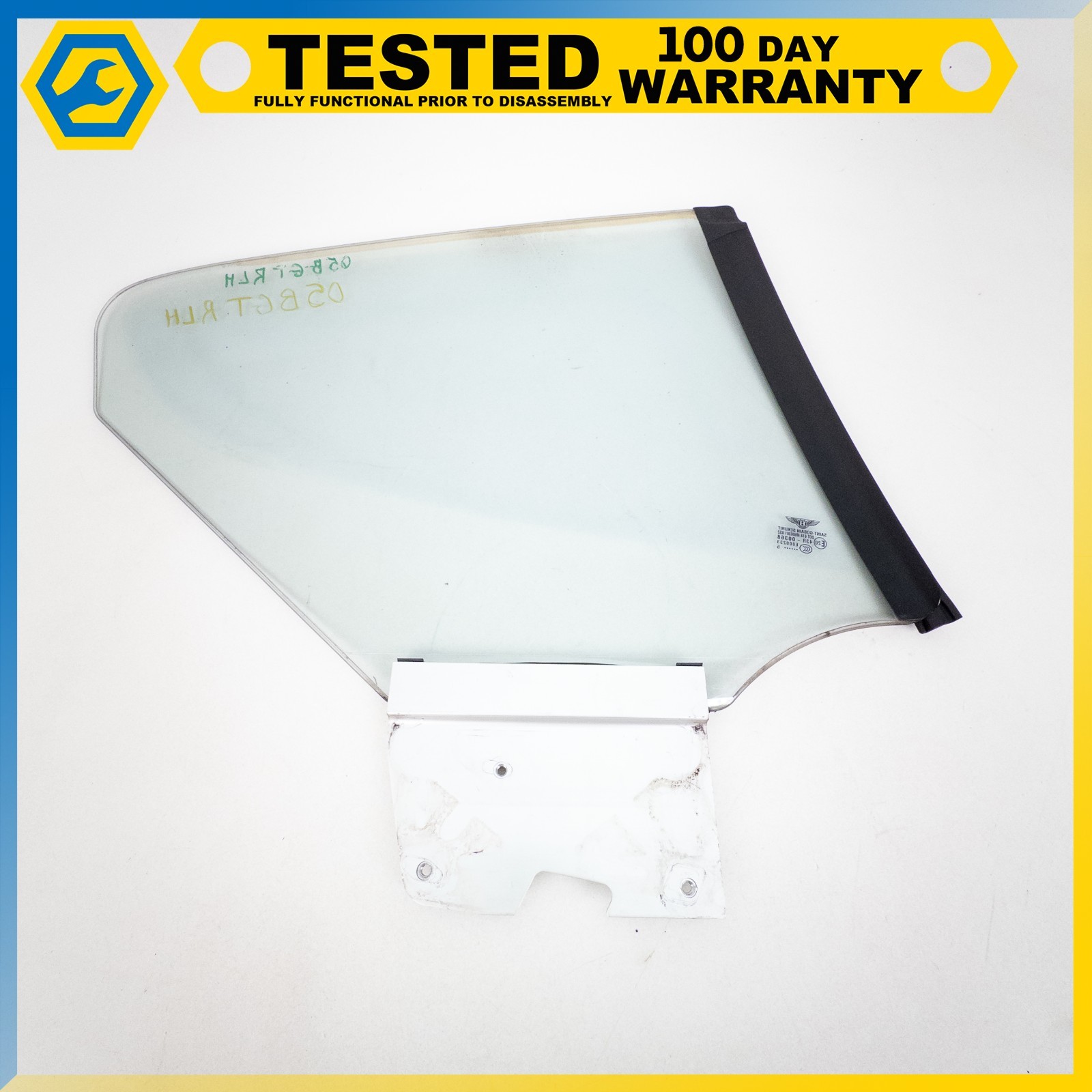 03-10 BENTLEY CONTINENTAL GT COUPE REAR LEFT SIDE QUARTER WINDOW GLASS OEM