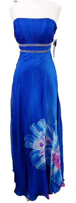 RIVA 6 Evening Gown BLUE IRIS Formal Dress Tropical Cruise Pageant NWT