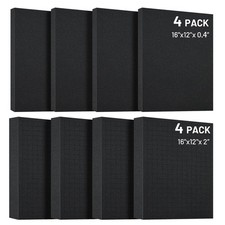 Dual-Thickness Case Foam Insert Kit 8PCS 4PCS 16x12x2"  4PCS 16x12x0.4" - ...